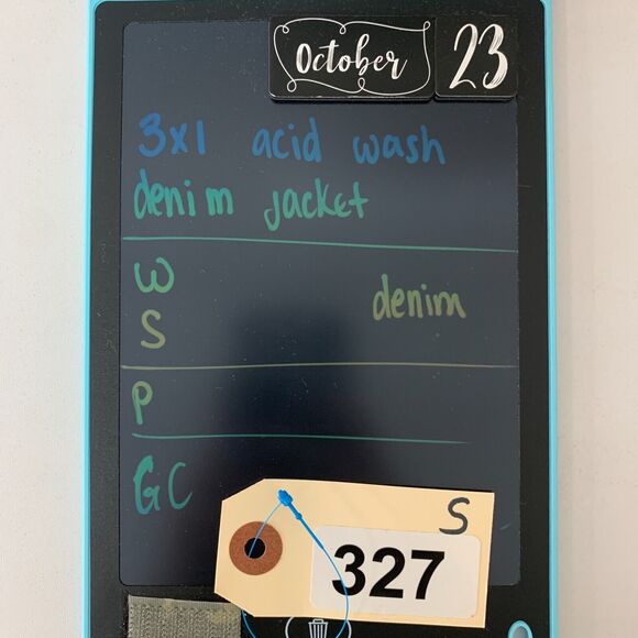 3x1 NYC Denim Jacket Womens S Small Acid Wash Cotton Tie Dye White Buttons - Picture 11 of 12